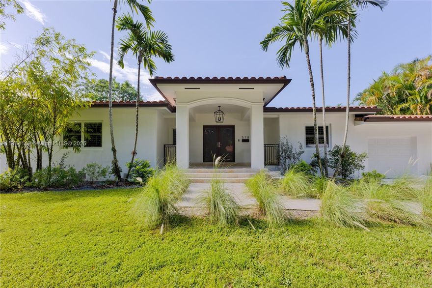 Located east of US-1 in coveted Coral Gables, this elegant residence sits on a manicured 10,000 sq ft lot with timeless curb appeal and privacy. Featuring 4 bedrooms and 3 baths, the home showcases a bright, open layout where living, dining, and family areas flow seamlessly to the garden, pool, and private putting green. Interiors highlight rich wood and marble floors, impact windows, new appliances, and a dedicated laundry area. Outdoors, enjoy resort-style living with a sparkling pool and lush entertaining spaces. With a one-car garage and move-in ready condition, this home offers the perfect balance of elegance, comfort, and location—an exceptional lifestyle opportunity in prestigious Coral Gables.