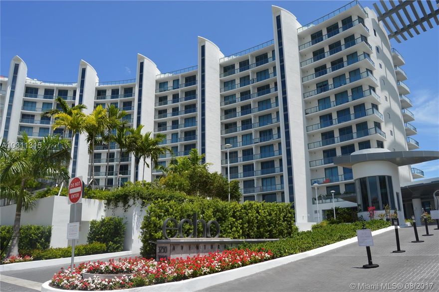 Design by award winning architect Carlos Ott; Only 190 units in 5 acres bayfront lot, features 10' ceilings; apple home technology, personal services for ultimate luxury;3 bed and 1 den + maid quarters w Bath, marble floors, private elevator, gourmet kitchen, wolf gas stove, subzero appliances, summer kitchen in huge balcony; service suite; infinity pool, state of the art gym, pet walking services; subzero wine storage, free valet.. Minutes from Aventura Mall, beaches, Bal Harbour & airports. Furnished by decorator. Must See!