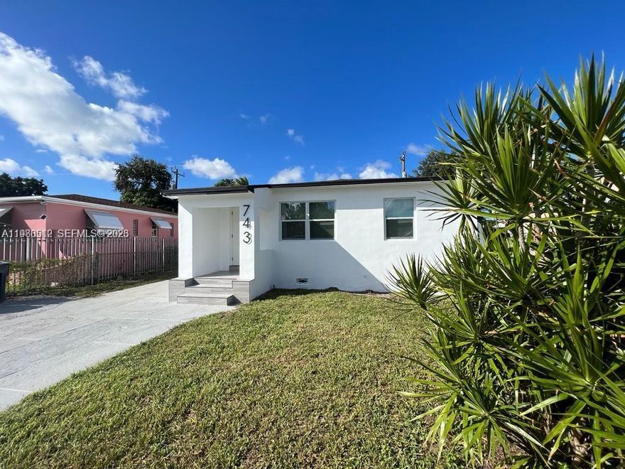 Absolutely stunning 3-bedroom, 2-bath home located in a vibrant and growing Miami neighborhood! Perfect for families, first-time buyers, or investors, this property offers comfort, space, and great potential. This home offers a thoughtfully designed split floor plan, behaving as a DUPLEX only by locking one door you'll have a completly private 1-bedroom, 1-bathroom unit with PRIVATE ENTRANCE, GREAT AIRBNB/RENTAL OPPORTUNITY OR HOME TO MAKE YOUR OWN. This single family home is an AMAZING TOTAL 1072,SQFT on a large 5,250 SQFT LOT (ZONED AS DUPLEX). The interior features include ELEGANT laminated WATTER RESISTANT FLOORS throughout, a brand-new kitchen with granite countertops, stainless steel appliances and hurricane IMPACT DOORS, showcasing high standards and attention to detail. Located in an up comming neighborhood, just 10 MINUTES FROM THE BEACHES, WINWOOD, and MIAMI DESIGN DISTRICT this home perfectly blends suburban tranquility with easy access to dining, entertainment, and major attractions. Clear title. No liens. SELLER CREDITS AVAILABLES.