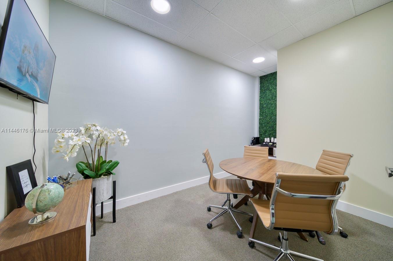 Executive Suites Available on the first floor for Rent. Great place to set up an office space. Opportunity to also set up a virtual office space. The suites are new and all have a shared common kitchen area and two ADA bathrooms. A common waiting area is also available in the lobby and everyone pays a fixed rent with water, electricity, internet and cameras included in the rent. The conference room is available at $40/hr. Suites are approximately 100 square feet. Multiple tenants giving you high traffic, plenty of parking always available at any time, long term lease available, below market rent. Call us at any time, WE PICK UP!