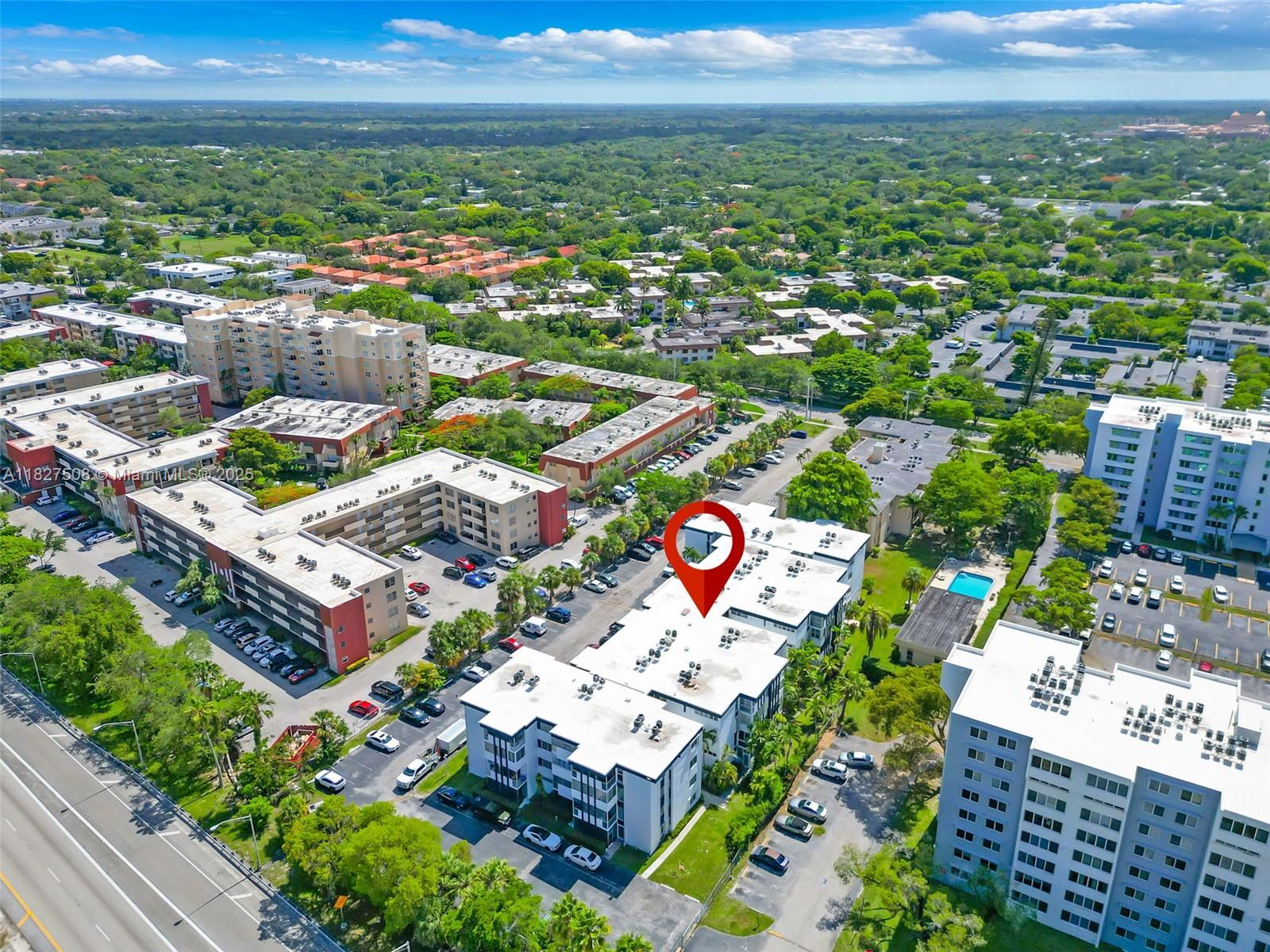Location you can't beat and an amazing value! Conveniently situated mid-century complex in very close proximity to Dadeland Mall and Baptist Hospital. This large 2 bedrooms / 2 baths gem offers 1100+ of living square footage with an extra large covered and enclosed balcony. 50-year certification complete! No special assessments currently in place. Investors welcomed - unit can be rented right away! Inside, you'll appreciate the classic layout that’s ready for your personal touch. Enjoy peace of mind with accordion shutters throughout. As if this were not enough, you will enjoy stress-free and easy access to major highways, dining, shopping, schools, and places of worship. An opportunity not to be missed.