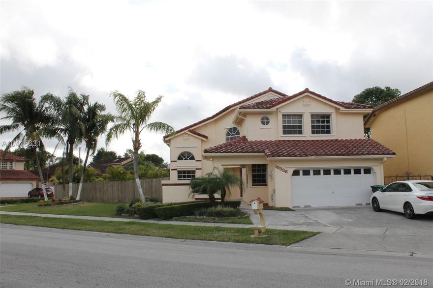 Gorgeous 4 bed 3 bath 2 car garage two story corner pool home in West Wind lakes situated on an oversize fenced lot.   Updated Kitchen, granite counter tops, great layout and family room.  One bedroom downstairs.  No Association!!  Priced to sell and a motivated seller.