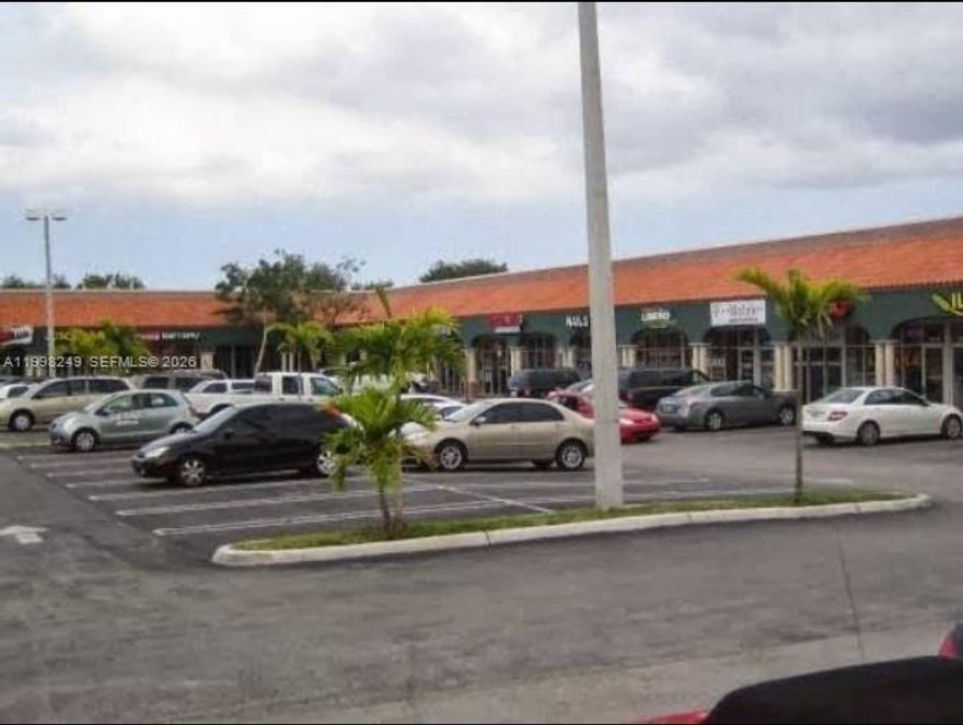 Prime retail space available for lease at Nelsay Plaza, located in the heart of Kendale Lakes on the high-traffic corner of SW 72nd St (Sunset Dr.) and SW 157th Ave. One of the highest density population areas in South Florida. Built in 2002, zoned Commercial Arterial. Unit of 1,007 SF. Rent $3,300 plus taxes. Excellent visibility, strong foot traffic, and ample parking. Ideal for retail, medical, professional, or service businesses.