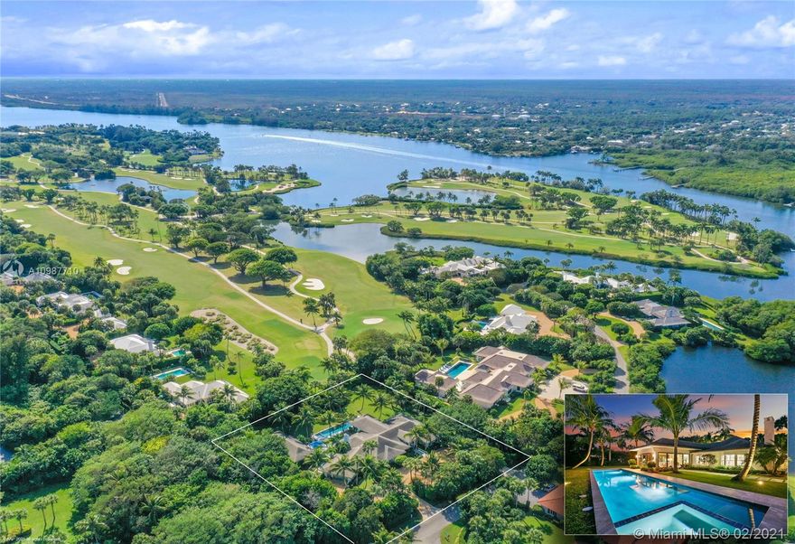 This completely renovated Bermuda style house has it all! Situated on 1.1 acres, this beautifully landscaped home has golf course and Intracoastal views. Features include a luxury master suite with his and her baths, glass sunroom, beautiful family kitchen with fireplace, oversized lap pool, attached 2-car garage plus a separate guest house with large living/cabana room. This house is in perfect condition and a must see!