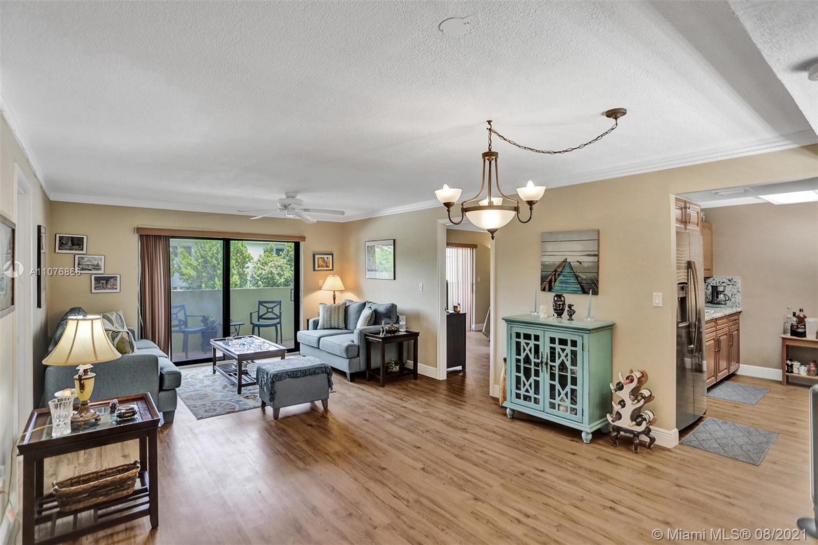 Beautifully renovated & spacious 2/2 unit in prime location just steps from beach, ocean jogging path, Publix grocery, Walgreens, public transportation, restaurants & more! Brand new top-of-the-line vinyl wood plank floors & crown moldings thru-out, high-end light fixtures including 3 ceiling fans, no popcorn ceilings, upscale eat-in kitchen w/stainless steel appliances & granite countertops, upgraded baths, high impact windows & sliding doors, tremendous closet space (6 in total), huge balcony, freshly painted, 1 assigned parking. Boutique building w/pool in midst of renovation & painting. *Special assessment fully paid* Building has a new roof w/warranty. Great investment opportunity w/low maintenance of $404! Buy & rent immediately! Unit in pristine condition & ready to move into!