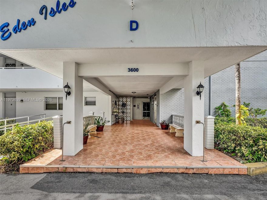 First-floor waterfront gem in Eastern Shores with beautiful canal and boat views. Bright and welcoming, this unit features desirable southern exposure and a screened balcony to enjoy year-round breezes. Located in a quiet 55+ community with direct ocean access—only one resident must be 55+, others 16+. Dock purchase or rental available, plus a convenient parking space directly in front of the unit. The building has completed major upgrades, including balconies, elevator, seawall, exterior paint, and pool. Rentals permitted after one year, and this unit already has a tenant in place—ideal for investors. Maintenance includes water, trash, internet, cable, and exterminator service.