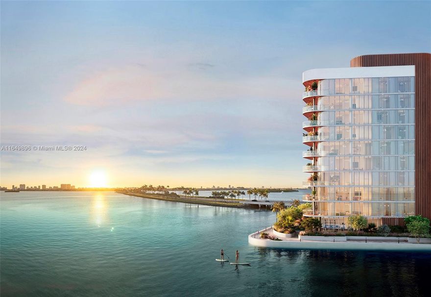 SE corner residence 5C features an expansive great room, two private terraces and a flexible office/den space. Solana Bay is an exclusive collection of just 52 luxurious waterfront residences. Nestled within one of Miami’s coveted residential neighborhoods, this boutique development provides a serene retreat with 450 linear feet of water frontage and 290 degrees of shoreline, just minutes from Bal Harbour Shops. Experience unparalleled bayfront living featuring sweeping views in every direction, further enhanced by curved glass seamlessly integrated into the window wall system. Elegantly designed 2- to 4-bedroom residences, ranging from 2,238 to 4,236 sq. ft., evoke the charm of single-family homes. Residences available starting at $2,300,000. CONTACT LISTING AGENT FOR ALL AVAILABLE UNITS