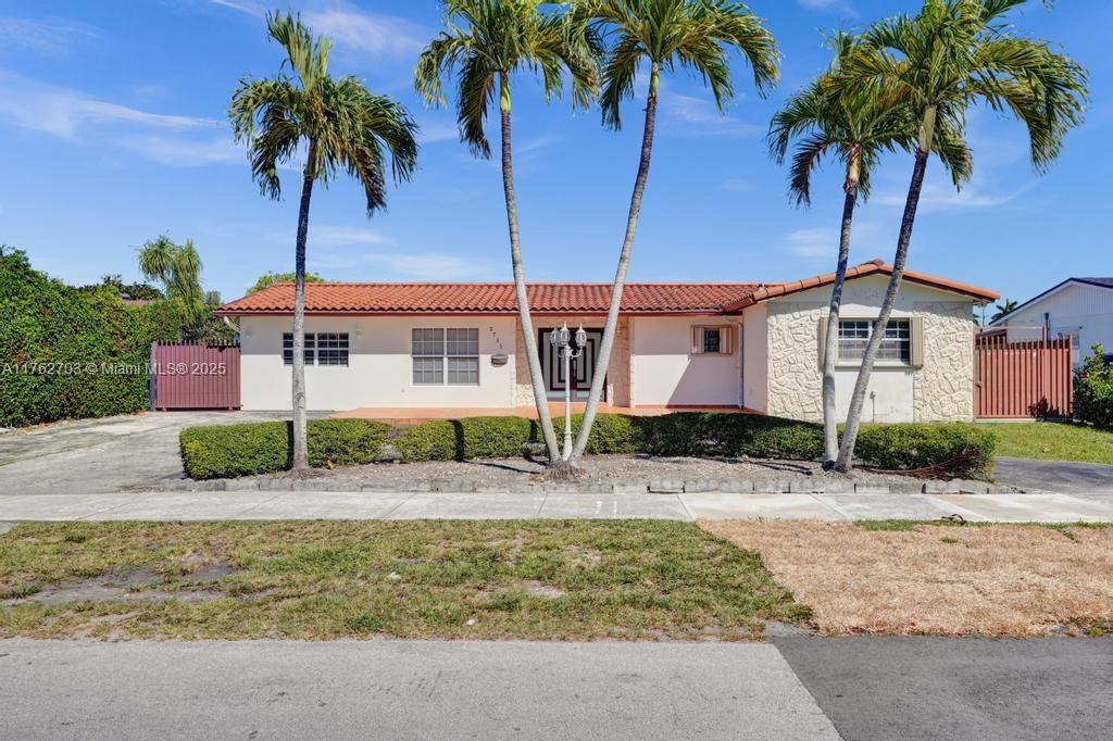 Don' miss out on this 5 bedroom 4 bathroom single family pool home with over 2,200 sqft living in Southern Estates. Property features tile throughout home, recently redone bathrooms(2 redone), two master bedrooms which is great for in-law quarters and much more. Extra privacy in the backyard with no back neighbor.