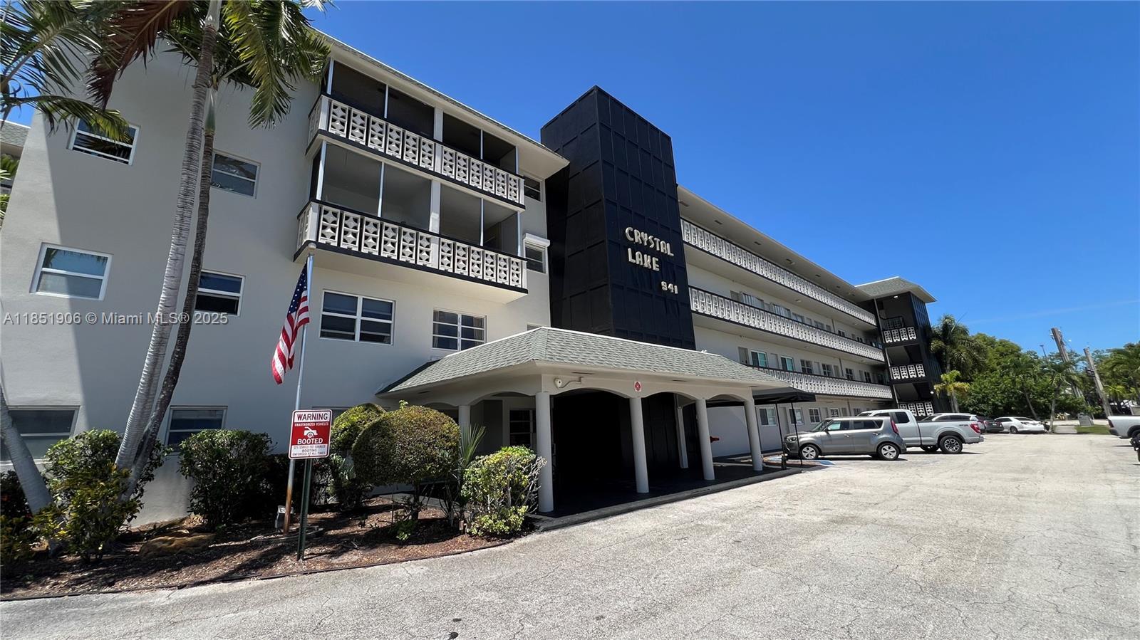 Great 1/1 unit with full kitchen, storage and walk in closet is available now with all furniture included if desired. Centrally located, few minutes away from major highways (I95 & Florida Turnpike) is also close to beautiful beaches, restaurants, shops, groceries. All impact windows will give you peace of mind and worry free living. Building has been recently painted and a new elevator is in place. Conveniently, newly equipped laundry room is also on the same floor. As per HOA, 650 minimum credit score required. Max 2 occupants/1 car per unit. Association application and approval are required previous to move in.