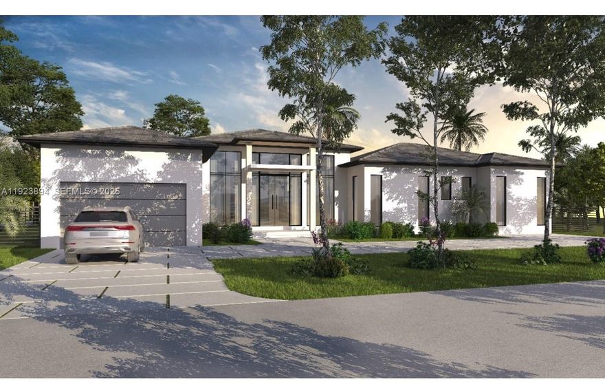 Unfinished luxury one story home—exceptional opportunity for developers, investors, and end users! Originally designed as a custom dream home, this 6-bedroom ENSUITE w/ walk in closets estate offers 4,143 SF living area (5,144 SF Total) on a 17,152 SF lot. Features 10 Ft ceilings. Pre-wired for WiFi, security cameras, and full sound system. Major structural & mechanical work already completed, providing a smooth path to finalize finishes. Large outdoor entertaining areas with covered terraces. Double Car Garage. Property has been connected to sewer + fully enclosed/ walled. Located in a quiet, safe residential street in an upscale Miami neighborhood near Pinecrest, Baptist Hospital, and Dadeland. Area known for large lots,  top-rated schools, & family-friendly atmosphere. Incredible opportunity to complete a nearly finished home in a prime location. Estimated 3-4 months to complete. The hard part is done—bring your vision & make it your own.