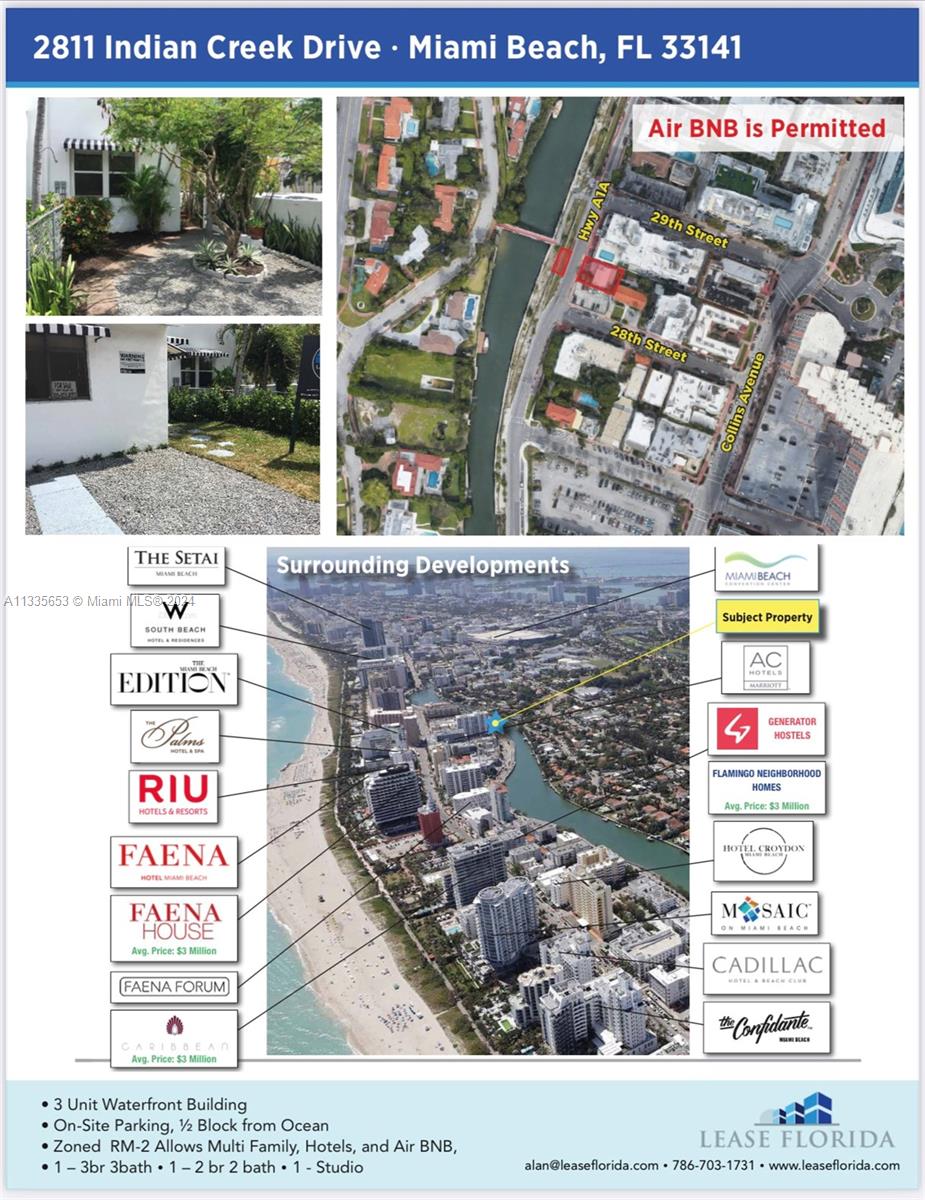 Property for Sale at 2811 Indian Creek Dr, Miami Beach, Miami-Dade County, Florida - Bedrooms: 6 
Bathrooms: 5  - $2,199,000