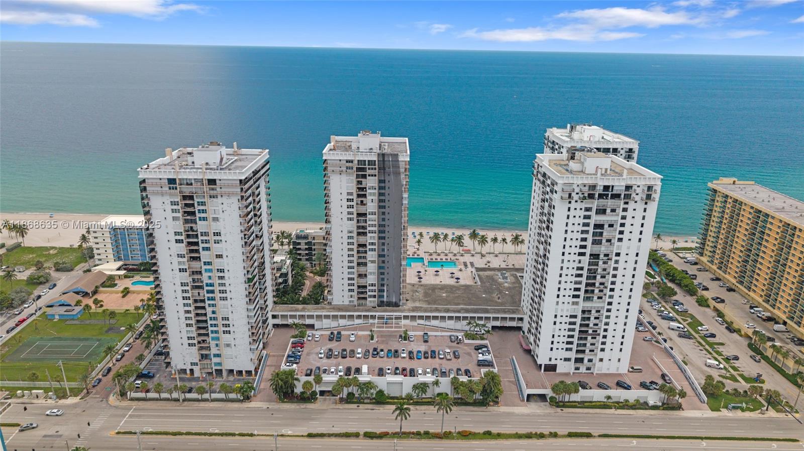 Turnkey Oceanfront Gem! Fully renovated condo at 2401 S Ocean Dr with breathtaking ocean & lake views. This condo offers 2 bedrooms 2 baths. Resort-style amenities include direct beach access, pool, gym & 24/7 security. Located in the heart of Hollywood beach. Minutes from restaurants, and shops. Tenant in place until March — perfect for investors or future use in Paradise. Best line in the building. Passed 40 year recertification.