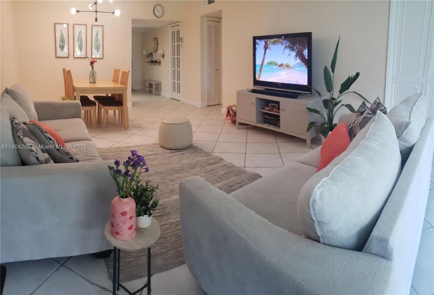 Freshly painted and move-in ready, this spacious 2BR/2BA (1,112 SF) at Oaks Lane, Palm Aire, sits on a quiet top floor with serene garden views. Bright living area opens to an enclosed balcony—perfect as a den, office or reading nook—with generous closets and an in-unit washer/dryer (no shared laundry). Nestled in a low-traffic area, ideal for peaceful walks and kids at play. Community features two pools (one heated), gazebo, BBQ grills, green space, assigned and guest parking. Publix ~3 min, Walmart ~5 min. Owners seek tenants who will care for the home as they have—perfect for anyone who values comfort, privacy and a quiet neighborhood.