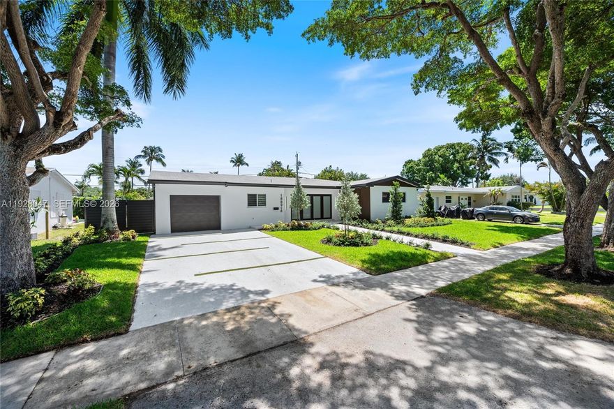 Located on a quiet street in the highly desirable Sky Lake neighborhood, this 5-bedroom, 3-bathroom home is currently under renovation and will offer modern finishes throughout. The 2,015 SqFt layout features an open and airy living and family area ideal for everyday living and entertaining. Improvements include updated bathrooms, high-impact windows, all new appliances, and a newly constructed pool in the backyard. The 8,800 SF lot provides ample outdoor space. Conveniently located minutes from I-95 and Biscayne Blvd, with easy access to schools, shopping, places of worship, Aventura Mall, the Brightline station, and just a short drive to the beach.