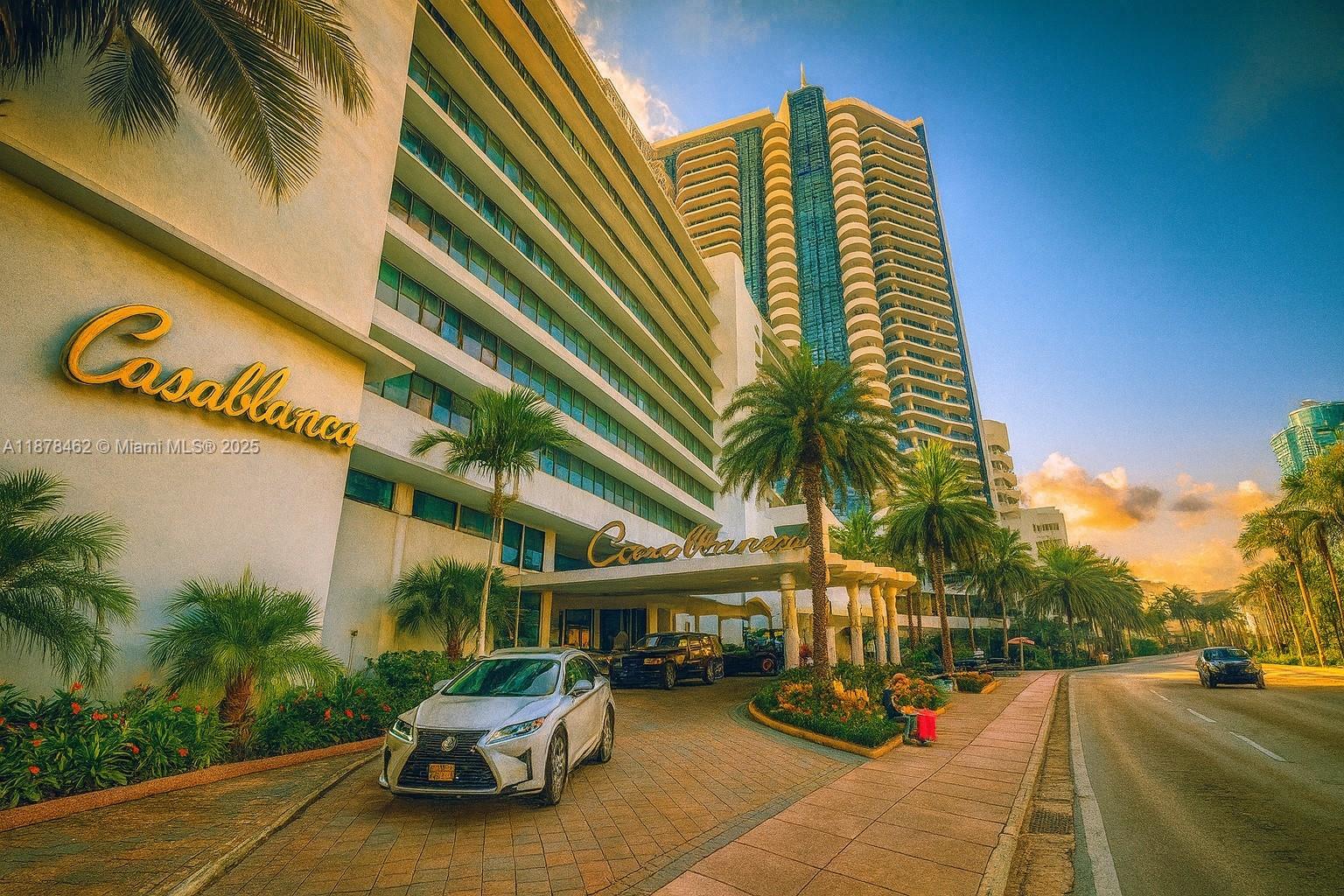 Studio at The Casablanca in Miami Beach! This updated unit features a kitchenette, full bath, and city/ocean views. No rental restrictions – daily, weekly, monthly or annual rentals allowed, making it a perfect investment or vacation getaway. Enjoy resort-style amenities including pool, beach access, fitness center, restaurant, valet parking, and 24-hour security. Walk to shops, dining, and entertainment. Ideal for Airbnb or personal use.