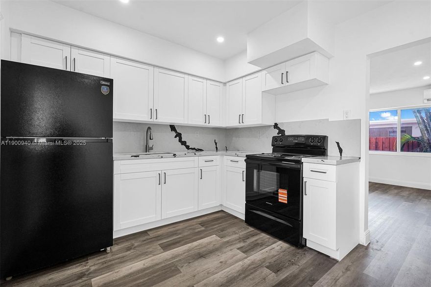 Beautifully Renovated 2BR/1BA Apartment in the Heart of Hollywood!
Welcome to this charming and fully updated 2-bedroom, 1-bath home nestled within a well-maintained duplex in one of Hollywood’s most desirable neighborhoods. Step inside to discover a bright, open layout featuring a brand-new kitchen with modern finishes, stylish new flooring, and a completely remodeled bathroom. Enjoy the convenience of a private laundry room, impact windows, and abundant natural light throughout. Ideally located near schools, shopping, dining, and major highways, this home offers the perfect blend of comfort, style, and South Florida convenience.