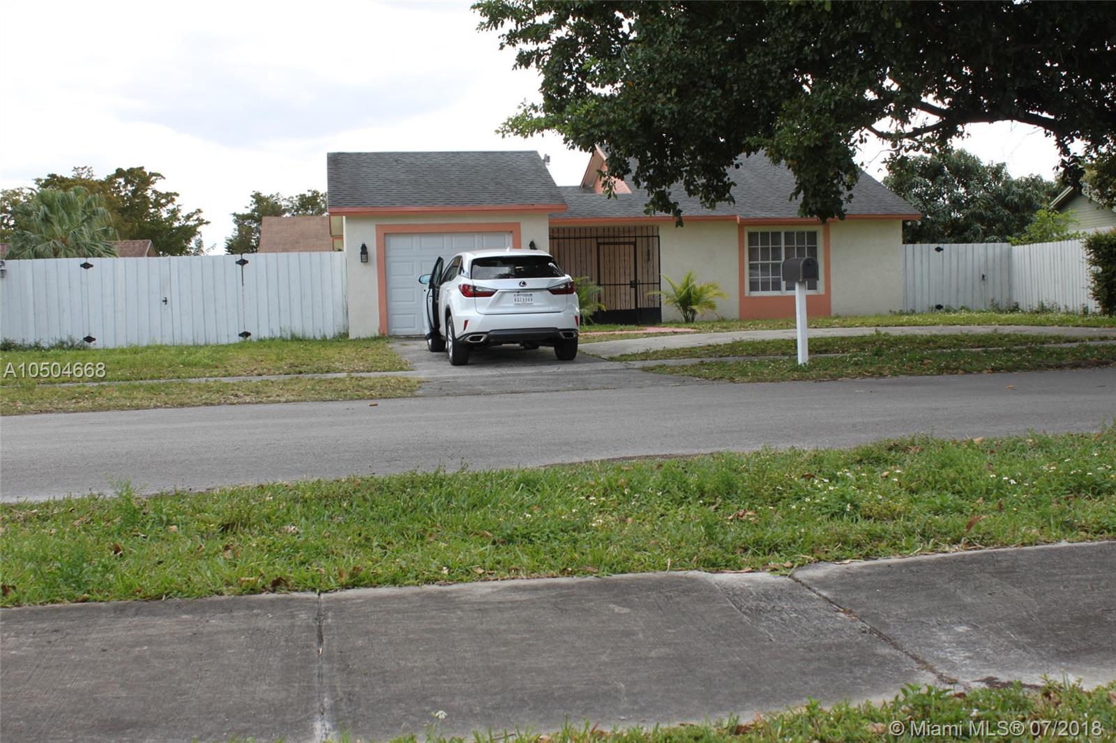 Beautiful 3 bedrooms 2 baths single family home is located in a great quite neighborhood of Hialeah. Close to Palmetto Expressway,Red road, Florida Turnpike, Miami Garden drive and NW 67 Ave. One car garage and plenty of parking spaces. Huge backyard for barbecue and other entertainments. Required minimum credit score 650 for all adult, proof of income. Looking for long term lease. Application fee $60