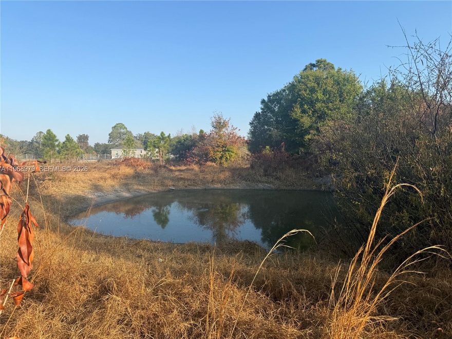 INCREDIBLE INVESTMENT OPPORTUNITY IN MONTURA RANCH ESTATES!
Own 1.09 acres in Montura Ranch Estates, a growing rural community known for spacious lots, no HOA restrictions, and no time limit to build. This lot is cleared, has a pond, and sits on the main paved road. Neighboring properties have fencing in place around the area, giving the lot a more defined boundary feel.

Location & Investment Highlights:
Less than 10 miles from the new Airglades Airport, expected to be a major cargo connection for food and perishable imports from South America to the U.S. Perfect to escape the city noise 

65 miles to Weston
65 miles to Naples
50 miles to Fort Myers
20 miles to LaBelle
15 miles to Clewiston

Bring your vision: mobile home allowed or build your dream ranch-style home. Great for a small farm lifestyle—animals, a garden, fruit trees—the possibilities are endless.