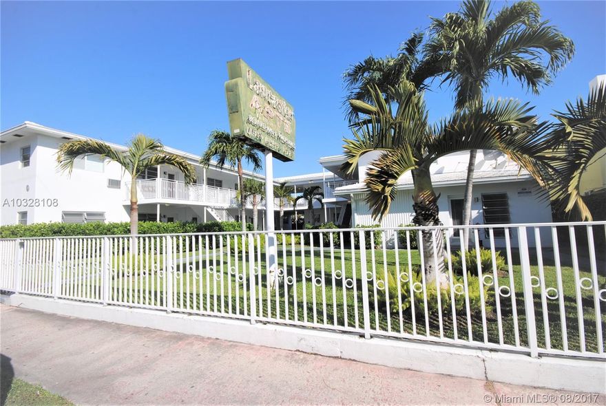 For Limited Time! Move in with just 1st, last & $500 deposit! Live at the Lovely Lancaster! Charming MiMo building located steps from the Bandshell district with some of the best shops, restaurants, & entertainment in North Beach. This wonderfully maintained building features gated entrance, ample green areas, onsite laundry, sweeping walkways, & fresh interiors. This corner top floor 1BD/1BA residence features picturesque windows bringing in lots of natural light, chic kitchen with quartz countertops, SS appliances & wood cabinetry, modern tile floors in kitchen and living room, warm wood floors in bedroom, & stylish bath. One of the best locations in North Shore! Pets welcome!