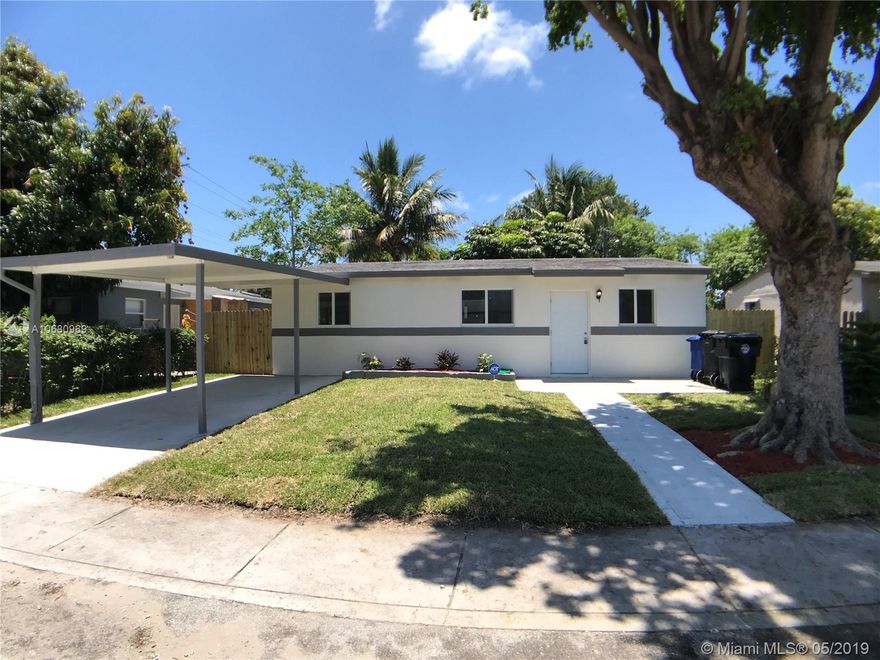 ***$4,000 CASH BACK TO BUYER AT CLOSING *** Great opportunity to own a fully renovated large home in the city of North Miami Beach. Brand new top of the line SAMSUNG stainless steel appliances & not that cheap Amana or Frigidaire. Impact Hurricane Windows, Washer & Dryer hook-up ready, new floors, kitchen, bathroom, doors, electric water heater and much more!!! Property security alarm system with ADT. Property is located in a No Flood Zone Area.