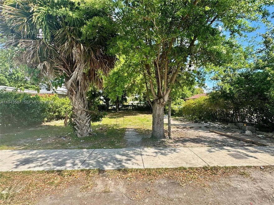 Vacant lot on a quiet street ready for development. Right in between the Magic City and Little River corridors, one of Miami's fastest growing commercial and residential areas. The lot's favorable positioning allows for excellent access to main roads while still offering a sense of neighborhood privacy. Whether you envision a custom residence or a modern multi-story project, this desirable NW corridor lot represents a compelling opportunity to build and add value to an already sought-after location/area.