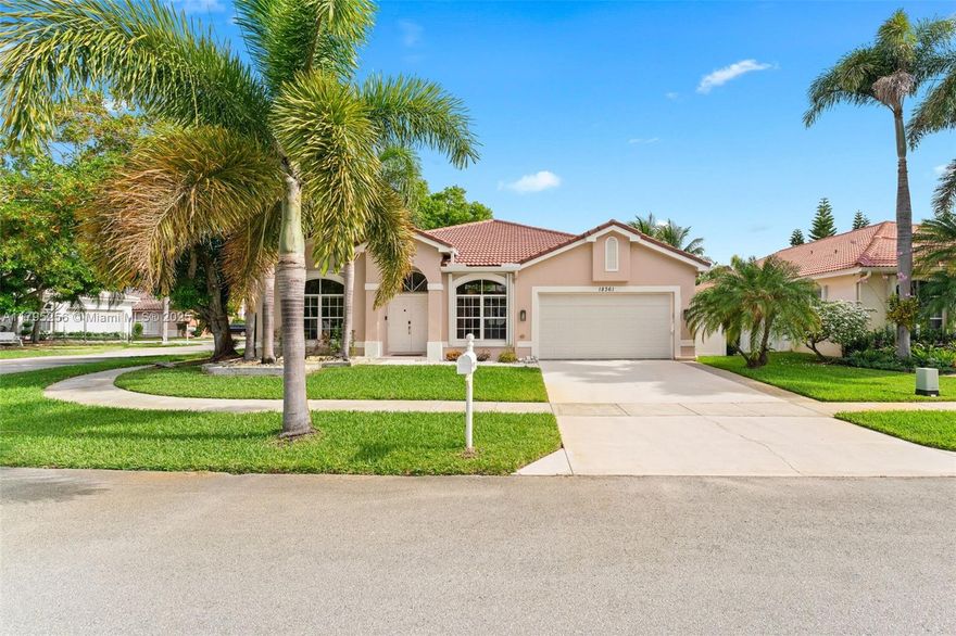 Discover this stunning residence nestled in the highly sought-after Silver Lakes community! This gorgeous corner house is a stunning example of modern living, perfectly situated in sunny South Florida. Boasting a spacious single-story layout, this beautifully renovated residence features a gourmet kitchen, luxurious bathrooms, and meticulously designed interiors throughout. Enjoy the huge backyard complete with a charming pergola—ideal for entertaining friends and family while enjoying the perfect outdoor weather. Recent upgrades include new roof, newer window blinds, sleek modern doors, and ample closet space. The 2-car garage offers built-in cabinets for extra storage or a personalized man cave retreat.
This turnkey home combines style, comfort, and functionality.