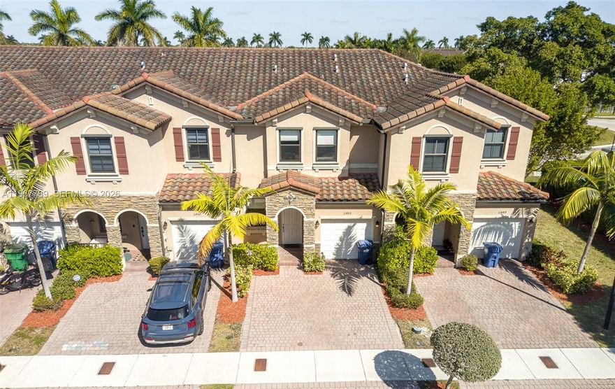 Location & Size... Built in 2018 , spacious 1,740 SF. 3 Bedroom & 2.5 Bath Fee simple townhome w a one car garage. Original owner that put all Impact Windows & Doors, Stainless appliances, open kitchen , full size GE washer & dryer, water filter softener, large master bathroom w a large stand alone shower, master bedroom has ample space and large walk- in closet . Small rear patio that is fenced.  Artesa is a well maintained large community w lots of Resort Style Amenities as Gated community, Security, Clubhouse, Fitness center, 5 star pool, Playground for kids, Basketball courts... Walkable and pet friendly... Minutes to Turnpike, Black point Marina, Shopping and dinning also you are 15 to 20 minutes to Florida city via Keys...