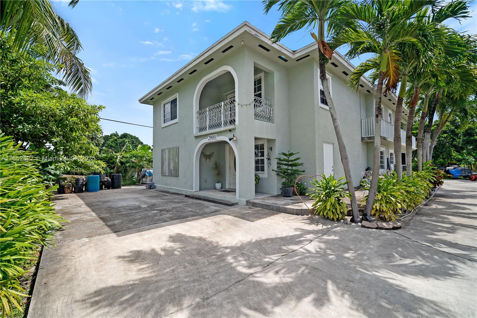 Welcome to this beautifully maintained 6-bedroom, 4.5-bath home nestled in a peaceful Homestead neighborhood. —this property offers rare flexibility, making it ideal for multi-generational living or rental income opportunities. It is smartly divided into two levels, both with private entrance. The top floor features a 3bed/2baths layout with a private patio. The ground floor offers 3bed/ 2baths, and a convenient half bath located outside for guests or outdoor use. Step inside to a stunning granite kitchen with plenty of cabinet space, ideal for home cooks and entertainers alike. The spacious backyard offers enormous potential— plenty of space for a pool. Also included in the backyard is a permitted 20x10 ft shed. Property has no HOA or cdd taxes.