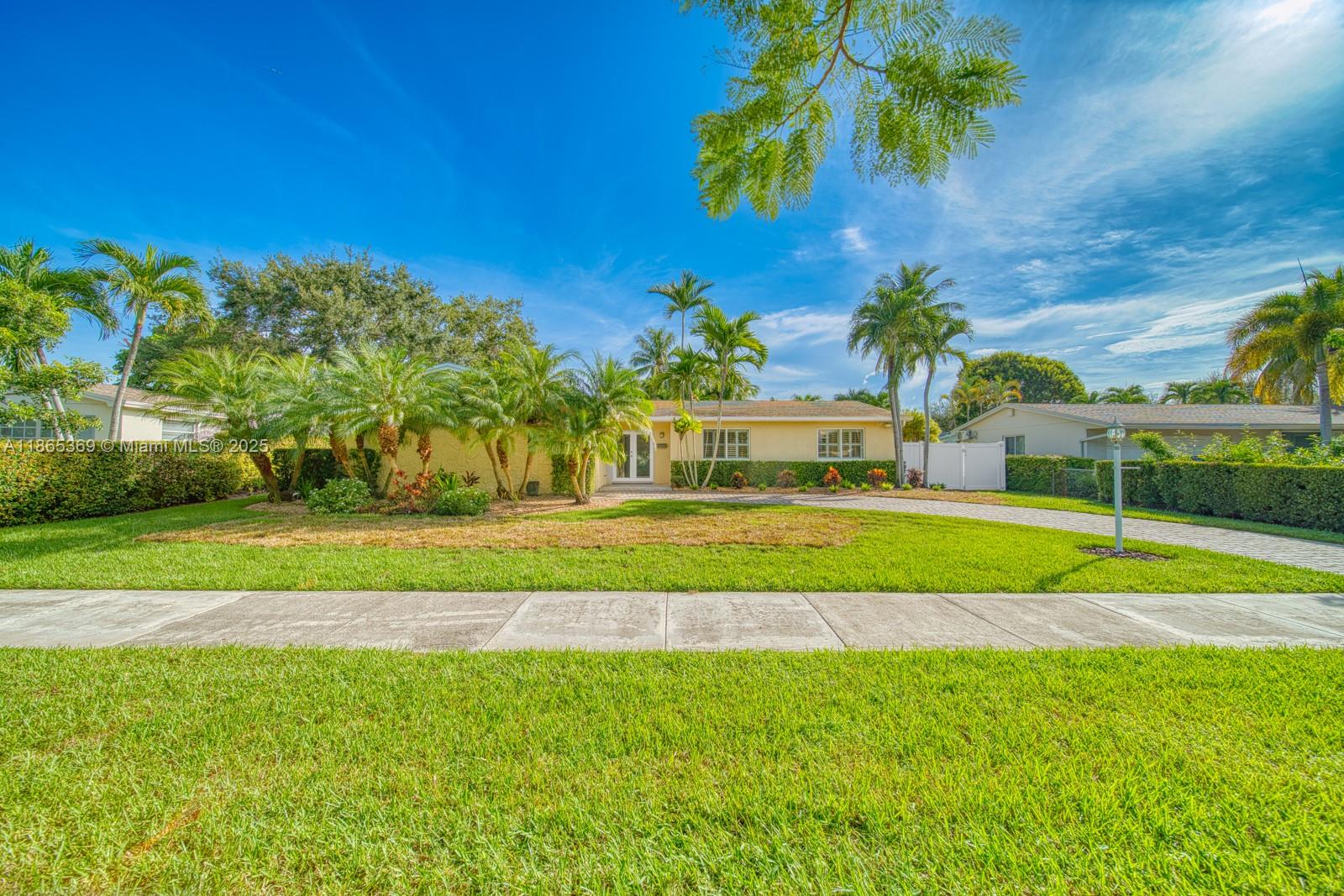 Welcome to this beautifully updated 3 bed, 2 bath rental in the sought-after Village of Kendale Community. This home offers a bright open layout with timeless terrazzo floors and a sleek kitchen featuring stainless steel appliances, gas range, and breakfast bar. Step outside to your private oasis with heated saltwater pool & spa surrounded by travertine pavers, perfect for entertaining or unwinding. Enjoy peace of mind with a newer HVAC, full-size washer/dryer, and attached garage. Pet-friendly and ideally located near A-rated schools and Kendale Park.
