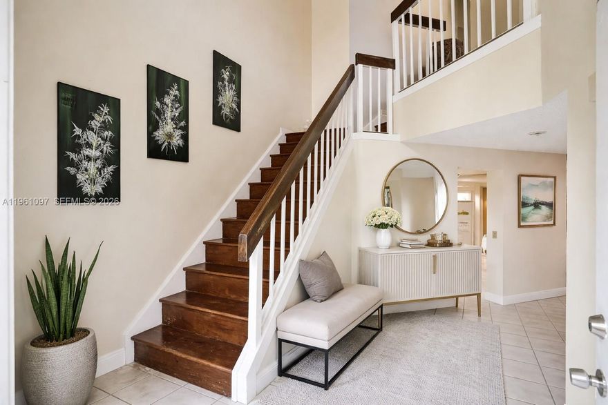 Spacious two-story home nestled in the heart of Charlestowne, a peaceful gated community in Miami. This 3-bedroom, 2.5-bath residence offers over 2,000+ square feet of flexible living space, a 2-car garage, and parking for up to four vehicles, ideal for growing families or those who love to entertain.
Step inside to find a thoughtfully renovated kitchen featuring granite countertops and elegant maplewood cabinets that blend style with function. Recent upgrades include a new water heater and AC system, ensuring comfort and efficiency for years to come. Accordion hurricane shutters throughout provide year-round storm protection and peace of mind.
The real gem? A generous fenced patio with endless possibilities. Envision your dream outdoor oasis, summer barbecues, or even a sparkling pool to call your own.
This home is being sold as is and offers tremendous potential for personalization and value creation. With low HOA fees and access to a clubhouse, resort-style pool, tennis and basketball courts, and a children's playground, Charlestowne delivers the South Florida lifestyle families cherish.
Zoned for top-rated schools, this location offers both convenience and quality education.
Bring your vision and your offers!