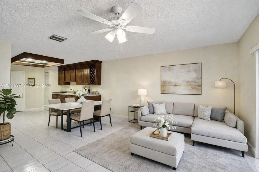 Spacious two-story home nestled in the heart of Charlestowne, a peaceful gated community in Miami. This 3-bedroom, 2.5-bath residence offers over 2,000+ square feet of flexible living space, a 2-car garage, and parking for up to four vehicles, ideal for growing families or those who love to entertain.
Step inside to find a thoughtfully renovated kitchen featuring granite countertops and elegant maplewood cabinets that blend style with function. Recent upgrades include a new water heater and AC system, ensuring comfort and efficiency for years to come. Accordion hurricane shutters throughout provide year-round storm protection and peace of mind.
The real gem? A generous fenced patio with endless possibilities. Envision your dream outdoor oasis, summer barbecues, or even a sparkling pool to call your own.
This home is being sold as is and offers tremendous potential for personalization and value creation. With low HOA fees and access to a clubhouse, resort-style pool, tennis and basketball courts, and a children's playground, Charlestowne delivers the South Florida lifestyle families cherish.
Zoned for top-rated schools, this location offers both convenience and quality education.
Bring your vision and your offers!