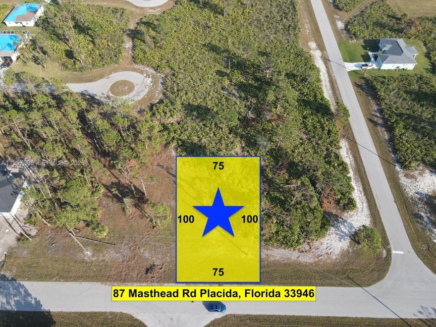 Build your dream home in the growing community of Rotonda Sands! This 7,500 sq ft (0.17-acre) residential lot offers a great opportunity for investors or future homeowners looking to secure land in a developing area. Located on a paved road with electricity, water, and sewer available nearby, this property is ready for your vision. The neighborhood is experiencing new construction, adding value and growth potential. Enjoy a peaceful setting while being just a short drive to Boca Grande beaches, golf courses, marinas, and shopping. Low HOA and affordable taxes make this an excellent investment or place to build your Florida getaway. Don’t miss this opportunity to own in a rapidly expanding area of Placida