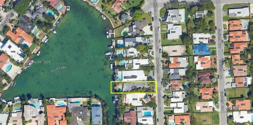 Waterfront residence tucked away on a quiet street. Large backyard with patio and pool. Renovate this loved & well lived-in home with great energy that can be yours, or knock it down & build your dream waterfront home. Plenty of space to dock your boat & park your toys with no bridges to Biscayne Bay and ocean . This home is situated on a peaceful safe  street surrounded by beautiful houses. Centrally located between Miami & Fort Lauderdale, minutes to beaches, & close to Bal Harbor Shops, great schools, restaurants, airports, major highways & almost anything else you could need or desire, incl museums, houses of worship, theaters, galleries, nightlife & the Brightline.