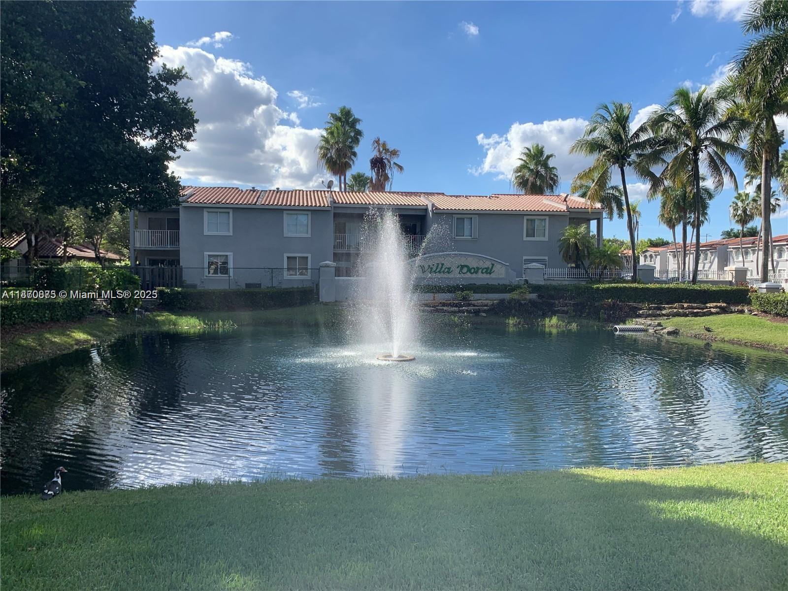 Excellent opportunity to rent this spacious 3 bedrooms / 2 baths unit at the lovely community of Villa Doral. Recently remodeled. Freshly painted. Washer and Dryer inside unit. New modern tiles. New blinds were installed. Unit comes with 2 parking spaces. Lots of visitors parking. Prime location ! Close to major highways. Will not last.