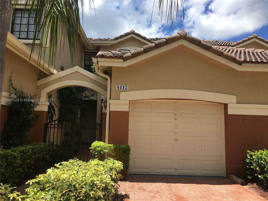 LOCATION, LOCATION, LOCATION...  Completely remodeled townhome.  Bright and beautiful 2/2.5 two story property.   Freshly painted, new fans, new floring: tile on the first floor and laminated on second floor, new vertical blinds.  Gated community, security, play ground, community pool, walking distance to Weston public library, park, and also accross the street from Cypress Bay High School and Falcon cove middle school.  Easy to show.