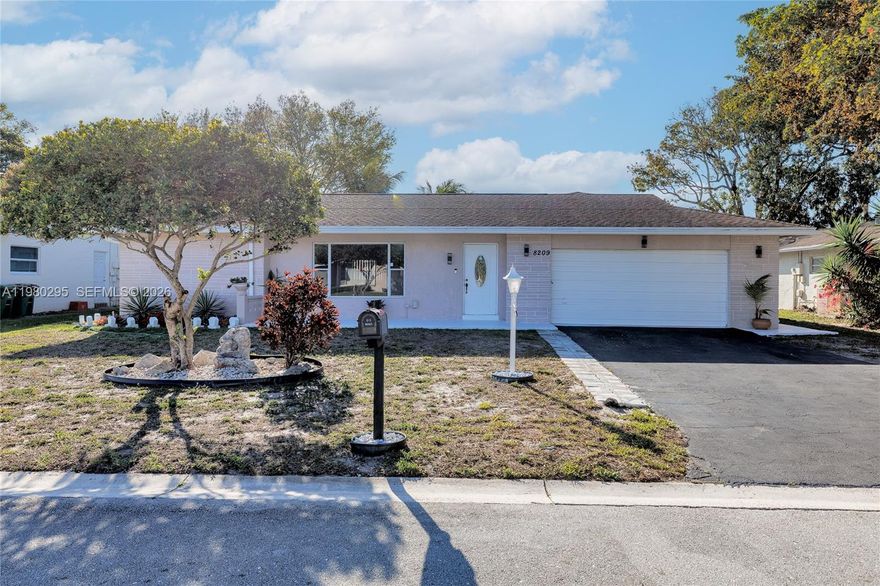 Beautiful and spacious 3-bedroom, 2-bathroom home featuring generously sized bedrooms and ample closet space. This well-maintained property offers ceramic tile flooring throughout and a bright kitchen with oak cabinets that opens to the family room, creating a comfortable and inviting space for everyday living and entertaining.
The home also includes a double-car garage and a large backyard with a spacious covered porch, perfect for relaxing or hosting family and friends.
Located in the desirable community of Westwood 5 in Tamarac, residents enjoy access to a beautiful clubhouse and very low monthly maintenance fees. Conveniently located near shopping, dining, parks, and major highways.