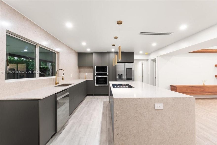 Fully Renovated Biscayne Park Gem! Welcome to your dream home on oversized lot with new impact windows, roof, plumbing, electrical, and HVAC. Custom chef’s kitchen with standalone bar, sleek closets, and designer finishes throughout. Pre-wired for pool, EV charger installed, and terrace ready for outdoor kitchen. Just 12 mins drive to the beach, close to Bal Harbour Shops, Miami Shores and Miami County Day School