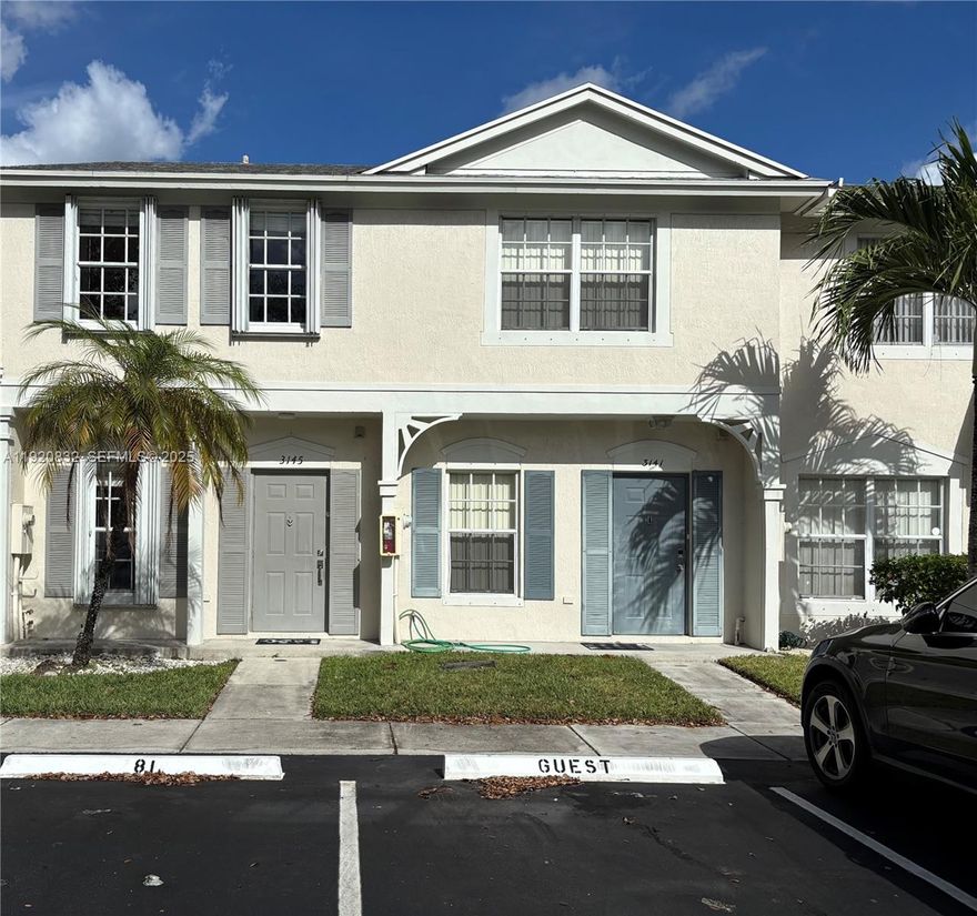 Do not miss the opportunity of lakefront living in this beautiful townhouse with 2 master suits, 2.5-bath townhome in OakBridge gated community. BRAND NEW flooring, brand new AC. Open kitchen, stainless steel appliances. Full size washer and dryer just 2 years old. Freshly painted, remodeled bathrooms. Unwind on the serene screened patio overlooking the lake. Storage room. Enjoy fantastic amenities including a sparkling pool, clubhouse, kids playground. Pet-friendly. Ideally located near Publix.