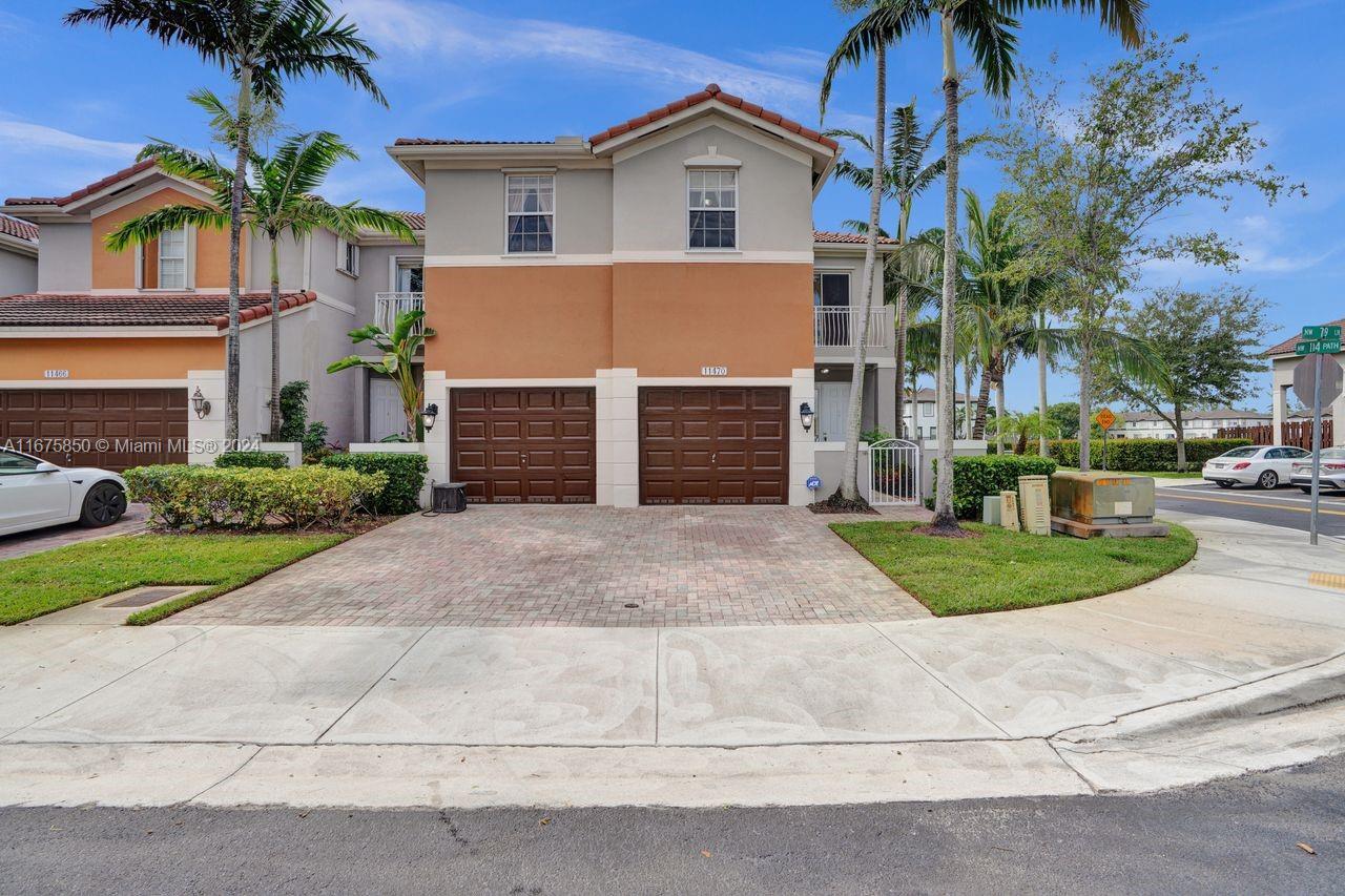 Discover this beautiful Two-Story residence featuring 3 spacious bedrooms and 2.5 baths, completed by a large loft that can easily be converted into a fourth bedroom. Nestled in the prestigious gated community of "Netherlands" in the city of Doral, this property offers a serene and secure environment with top-rated schools nearby. Enjoy High ceilings and a beautifully pave entrance and the view of the lake from this corner lot. The low HOA fee of $299/month includes comprehensive maintenance, ensuring your home remains in pristine condition. Amenities abound just steps from your door like a resort style including a tennis court, park, basketball courts, two pools, jacuzzi, a conference room, and a gym, all with ample parking.
Plus, you'll be minutes away from Doral Legacy Park