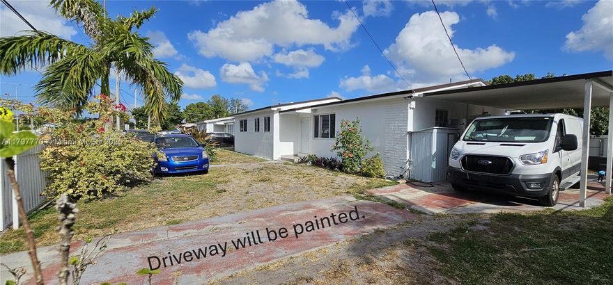 Seller offering $10,000.00 for closing costs for full price offers. Centrally located 3bd 2ba, laundry room & den perfect for an office. 10 min from Hard Rock Stadium. Great for AirBnb investors. Furnished w/ state of the art Smart System w/ integrated alarm sys, Audio, CCTv sys & Smart Gate for security & privacy. Amazing open concept space for social gatherings w/ updated kitchen & bathrooms. Brand new roof w/ permits & fire retardant materials in its construction. No HOA. New water efficient toilets & impact windows in majority of the property. Outside well to save on water for landscaping. Master has a spacious walk in closet & plenty of storage throughout the house. It’s a gem & steal for the location & price. Run now before someone else is the lucky one to get it! This won’t last!