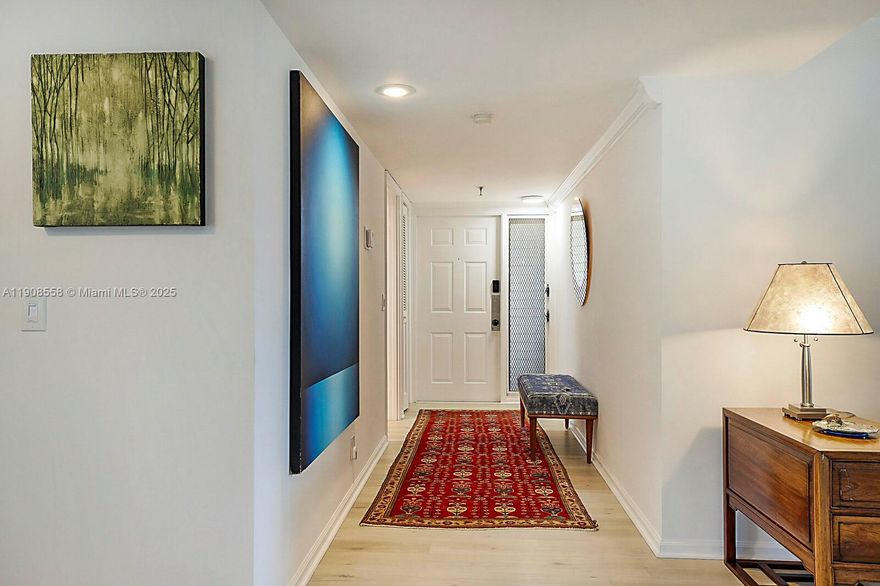 Location, Location, Location!
Experience refined living in this spacious 2-bedroom, 2-bath residence with a den, completely renovated to perfection. This stunning home features impact doors and windows, a modern designer kitchen, luxuriously updated bathrooms, new A/C, premium flooring, fresh paint, and custom crown molding throughout. Move right in and enjoy breathtaking scenery in a home that truly has it all. Maitenance fee includes Cable and Internet. 55+ community