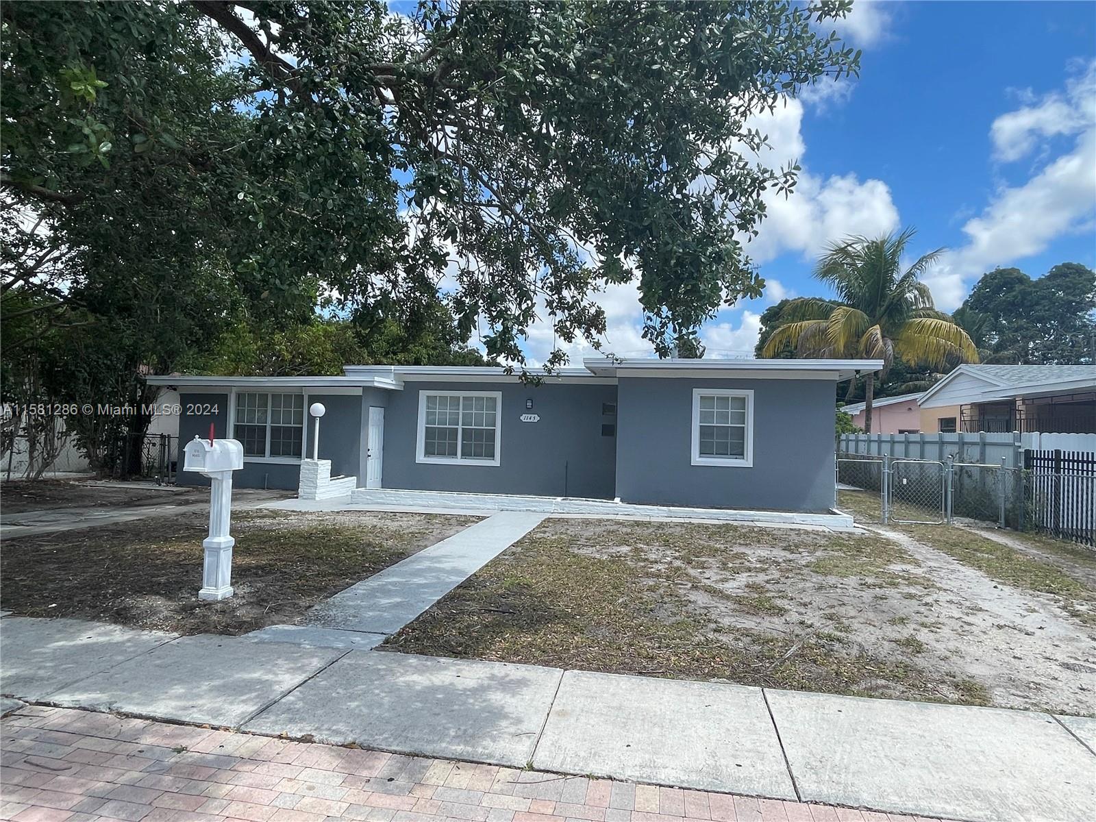 Remodeled 1/1, In-Laws Quarters in Quiet Neighborhood close to North Miami Community Pool, and several Parks. Complete Interior Remodel: New Vinyl and Tile Floors, New Kitchen, New Bathroom, New AC Mini Splits, Stainless Steel Appliances, Fence-In Yard. Rent Includes Utilities. Close to all Major Highways and Roadways.