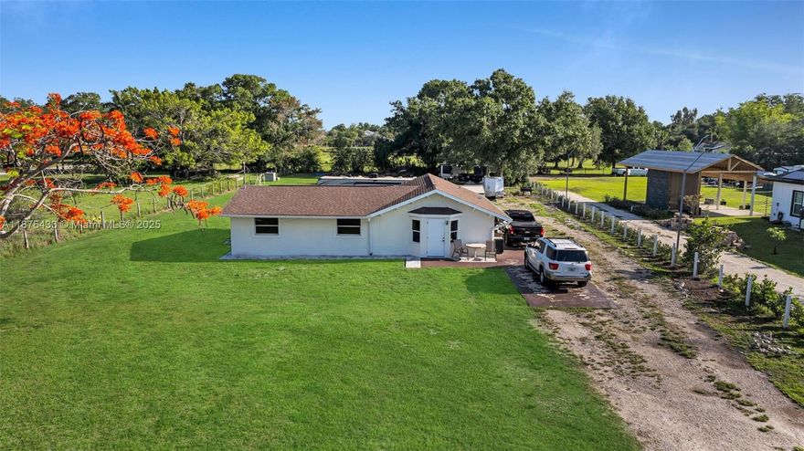 Don’t miss this rare opportunity! Nestled on a generous 0.87-acre lot, this charming 3-bedroom, 2-bathroom home offers space, comfort, and versatility. Enjoy wide-open outdoor living with room to grow, entertain, or simply relax in your private slice of paradise! Zoned for agriculture.