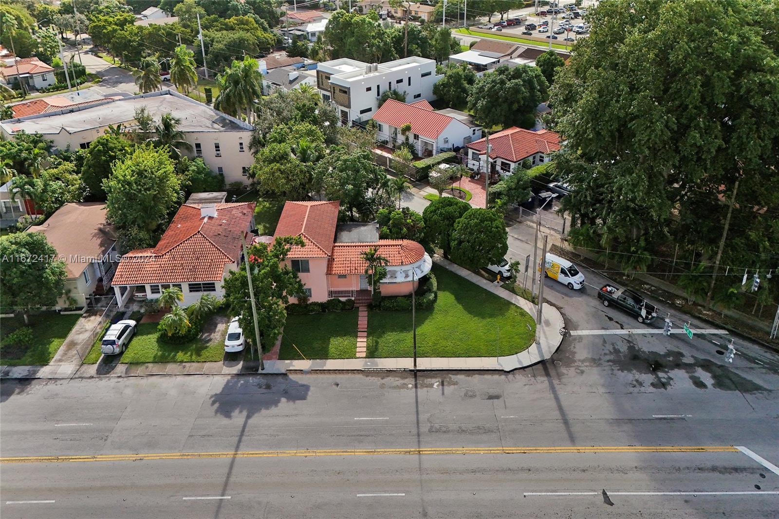 Seller motivated! Endless Potential in the Heart of Miami! This versatile 2 bed/1 bath main home has an attached 1 bed/1 bath unit with its own kitchen and entrance. This home boasts a newer roof, a carport, abundant natural light and stunning vaulted wood ceilings. Sitting on a prime corner lot with zoning for duplex, ready for a buyer to modify to their preference. With potential to expand into a larger home, generate rental income, create a multi-generational property, or redevelop this unique property offers endless possibilities.
Perfectly located just two blocks from the vibrant Calle Ocho and:
2.5 miles from Miracle Mile
2.8 miles to Brickell City Center
5.3 miles to Miami International Airport
2.9 miles to Miami Freedom Park (Miami MLS Stadium)