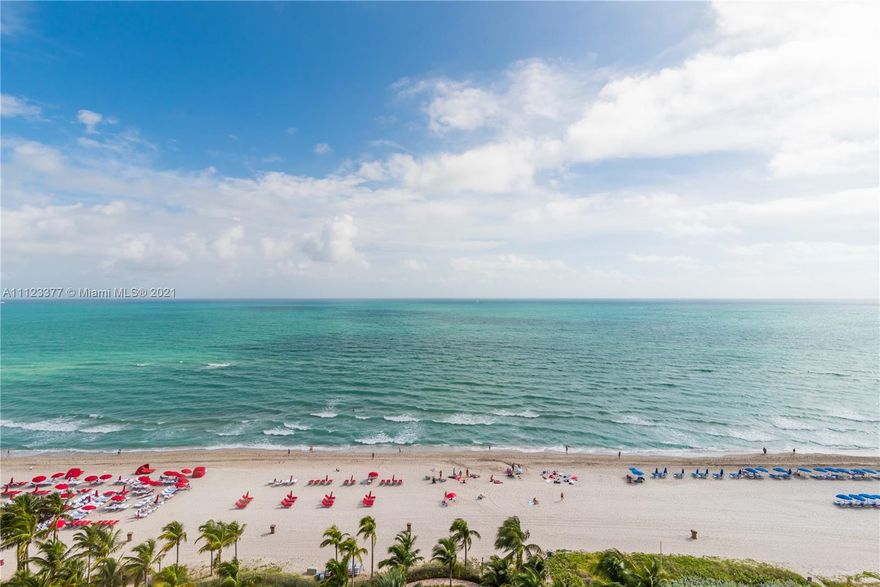 Move right in to this spectacular new oceanfront residence.  It is delivered as a fully furnished and finished model.  Spacious 3 bedrooms/6 1/2 bathrooms.  Private elevators leading to your beachfront home.  Outdoor summer kitchen with a Grille and jacuzzi spa on terrace. Views are unbelievable with a South Eastern exposure of the beach and ocean & Western exposure with beautiful sunsets and lights in the evening. Rolls Royce house car, security, concierge, private beach, infinity edge pool, fitness, spa, hammom, wine lounge, cigar lounge and private restaurant. Access to Forbes 5 star Acqualina Resort.