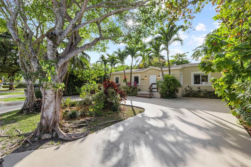Welcome to this beautifully updated 4-bedroom, 2-bathroom home, perfectly nestled on a peaceful street just moments from Coral Gables. Bright and spacious, this move-in-ready gem blends classic charm with modern upgrades, including a brand-new roof (2024), recently updated AC (2025), and hurricane-impact doors and windows (2021)—giving you peace of mind and style in equal measure. The private fenced yard is a true retreat, complete with a deck surrounded by lush, mature trees and plenty of space to add a pool. Whether you're entertaining guests or enjoying quiet family time, this home offers the ideal setting for it all. The location couldn’t be better! Enjoy proximity to Schenley Park, Miami Children’s Hospital, top-rated schools, and the world-class dining, shopping, and cultural amenities of Coral Gables—all just minutes away.