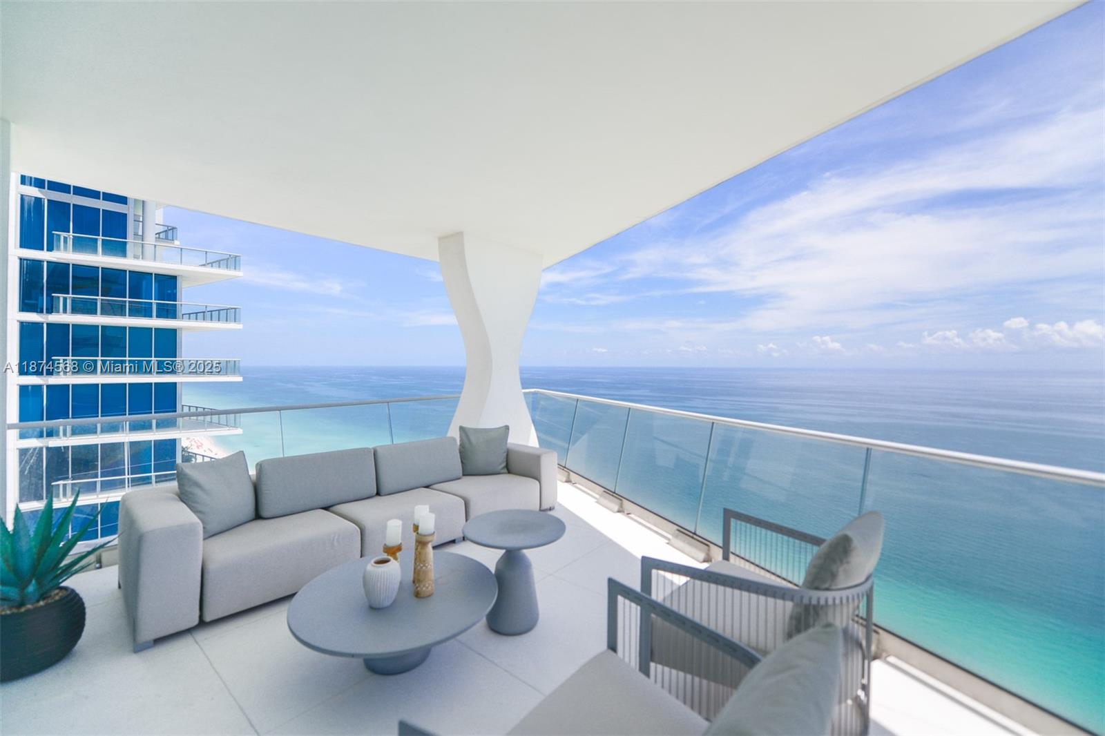 Amazing East - and West-Facing Unit with Ocean & Sunset Views. This spectacular residence offers breathtaking views of both the ocean and the sunset. From the lush garden landscape that greets every arrival, to the seamless connection between the ground floor, pool deck, gardens, beach, and ocean, every detail has been designed for resort-style living. Expansive sculpted and shaded terraces dramatically extend the living space, creating a perfect balance of indoor/outdoor living. Minimum 6-month lease. Available now.