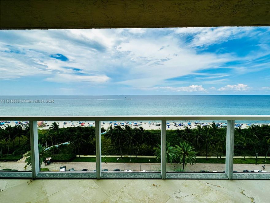 Experience oceanfront luxury living in this stunning, modern two-bedroom, two-bath residence perfectly situated in Miami Beach’s niche NoBe neighborhood—just steps from the sand and the scenic boardwalk connecting South Beach to Bal Harbour. Wake up to panoramic Atlantic Ocean views from every room. Floor-to-ceiling windows fill the apartment with natural light, seamlessly blending the horizon with the sleek, contemporary interior. The open-concept layout features high-end finishes, spacious bedrooms, and a beautifully appointed primary suite. For added convenience, the apartment is partially furnished to make move-in easy and comfortable. Set within a premier oceanfront building, residents enjoy exceptional amenities including a modern fitness center, resort-style pool, and front-desk attendant providing general resident services, guest access, and building support. Outside your door, you’ll find unmatched lifestyle convenience—beach access, waterfront paths, parks, nearby shopping, the renowned North Shore Bandshell, tennis courts, and so much more. Whether relaxing on your private balcony or working from home with the ocean as your backdrop, this residence embodies the very best of luxury coastal living in Miami Beach.