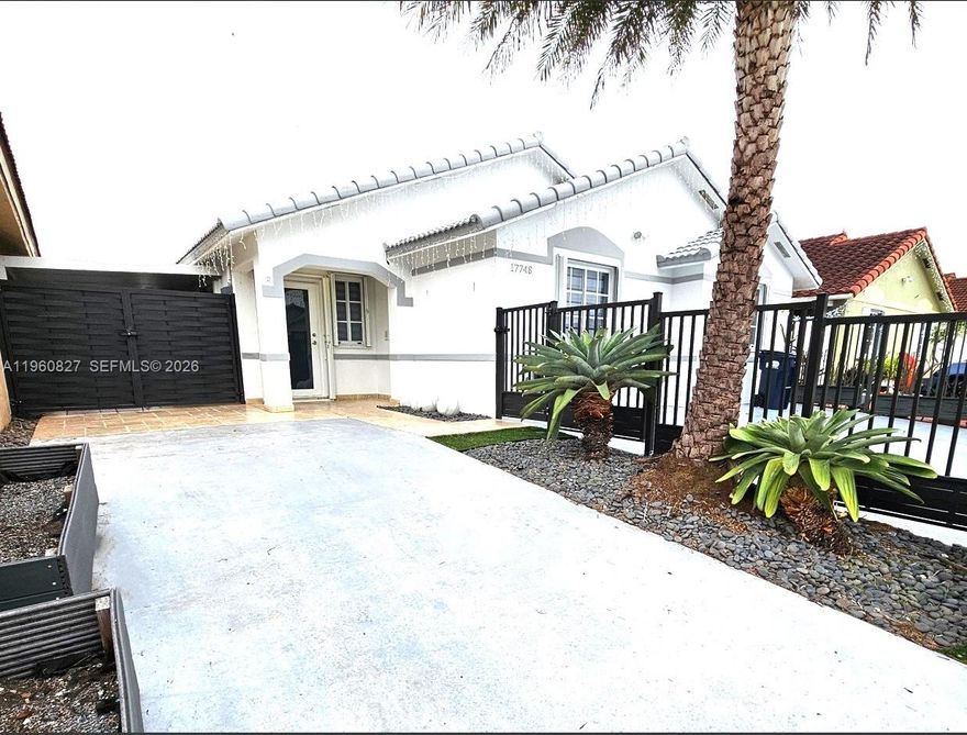 Back in the market. Closing was cancelled a few days before closing day with no fault to seller. 
Fully remodeled modern-looking single-family home in a quiet neighborhood featuring 3 bedrooms, 2 full bathrooms, and a covered carport on the side. NO HOA!  All windows and doors have hurricane shutters for good protection. Front entry door with impact glass. The property boasts a good size, all paved backyard with a covered wood terrace adding up extra space, perfect for entertaining and outdoor dining. All travertine tile in the terrace and porch area. Metal fencing all around the house. All stainless-steel appliances, quartz counter tops. All bedrooms have waterproof laminate flooring, and custom-made closets. Tankless water heater for added efficiency. Excellent location, walking distance to newly built Herbert A. Ammos Middle school (ranked 22 in the State of Florida). Very close to Publix Plaza on 147th Ave, easy access to Turnpike, Miami Zoo, several parks just minutes away.