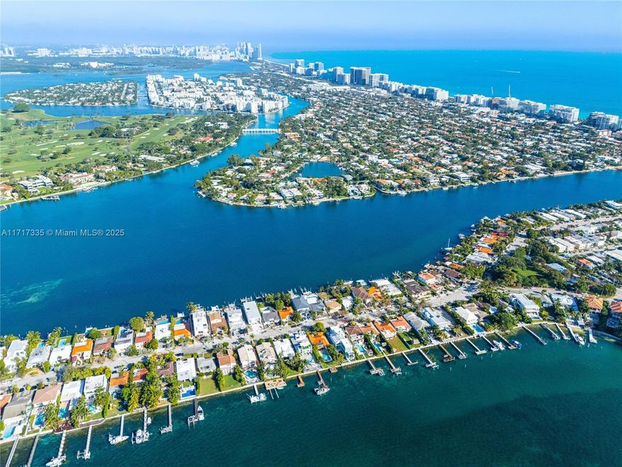The perfect Bay House! This home offers breathtaking views of Indian Creek Island, Biscaya Island, and the iconic Surfside skyline. Boasting 50 feet of prime bay frontage and an oversized dock, it’s a boater’s dream. The residence features a spacious, open-concept living area with three bedrooms and two bathrooms, perfectly designed for enjoying Miami’s waterfront lifestyle.